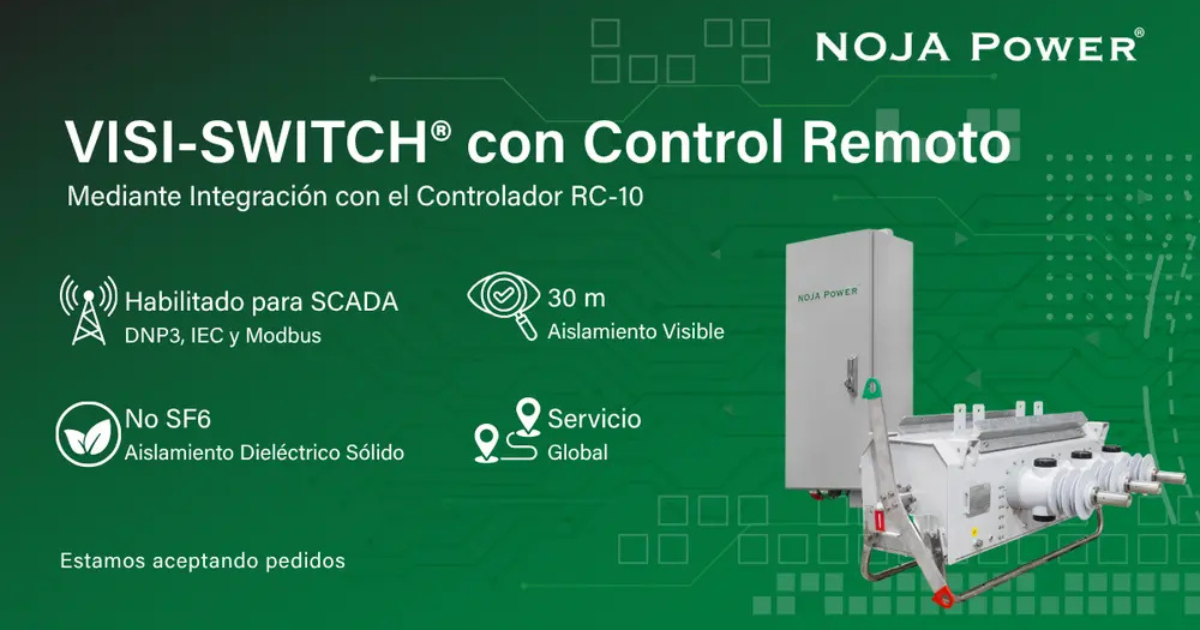 NOJA Power revoluciona la operación de redes con el lanzamiento del VISI-SWITCH®